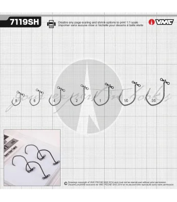 Drop Shot konksud VMC 7119SH SpinShot DropShot