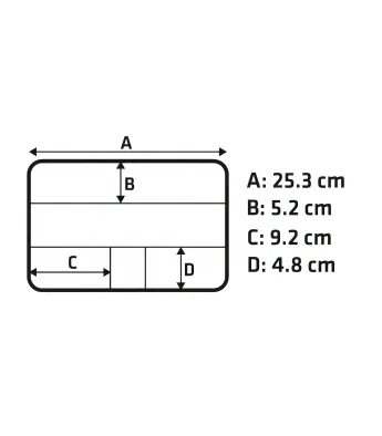 Ühepoolne karp "Asseri" 27,5 x 18 x 5 cm