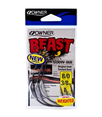 Rohuvabad konksud Owner Weighted Beast with Twistlock