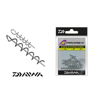 Kummilantide otsakruvi "Daiwa Prorex Screw-In-Screw"