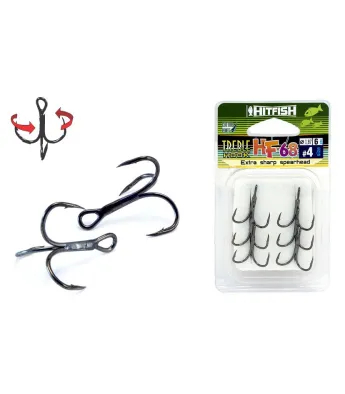 Painutatud tipuga kolmikkonksud HITFISH HF-68