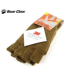 Bear Claw avatud näpuotstega kindad