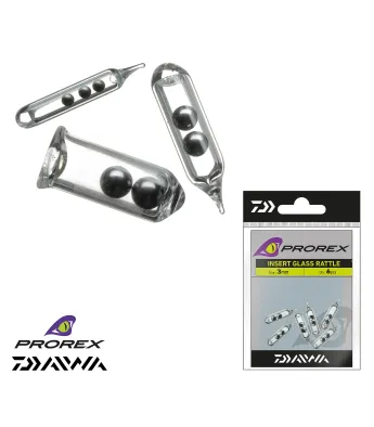 Kummilantide kõrinakapsel Daiwa Prorex Screw-In Insert Glass Rattle